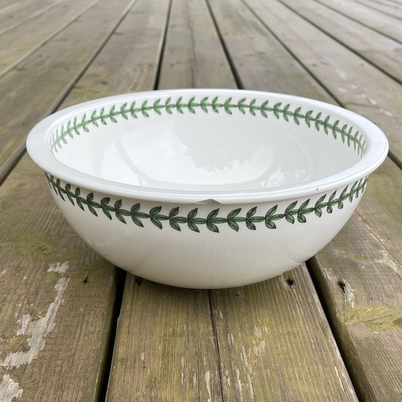 As Is**Portmeirion Botanic Garden Sovereign Shape 10” Salad Bowl Made in Britain - Picture 7 of 15